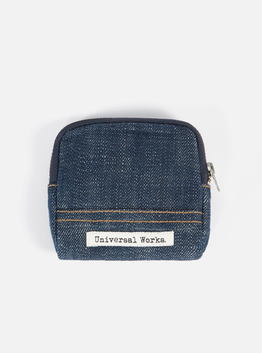 Best Universal Works Universal Works Coin Pouch In Indigo Denim