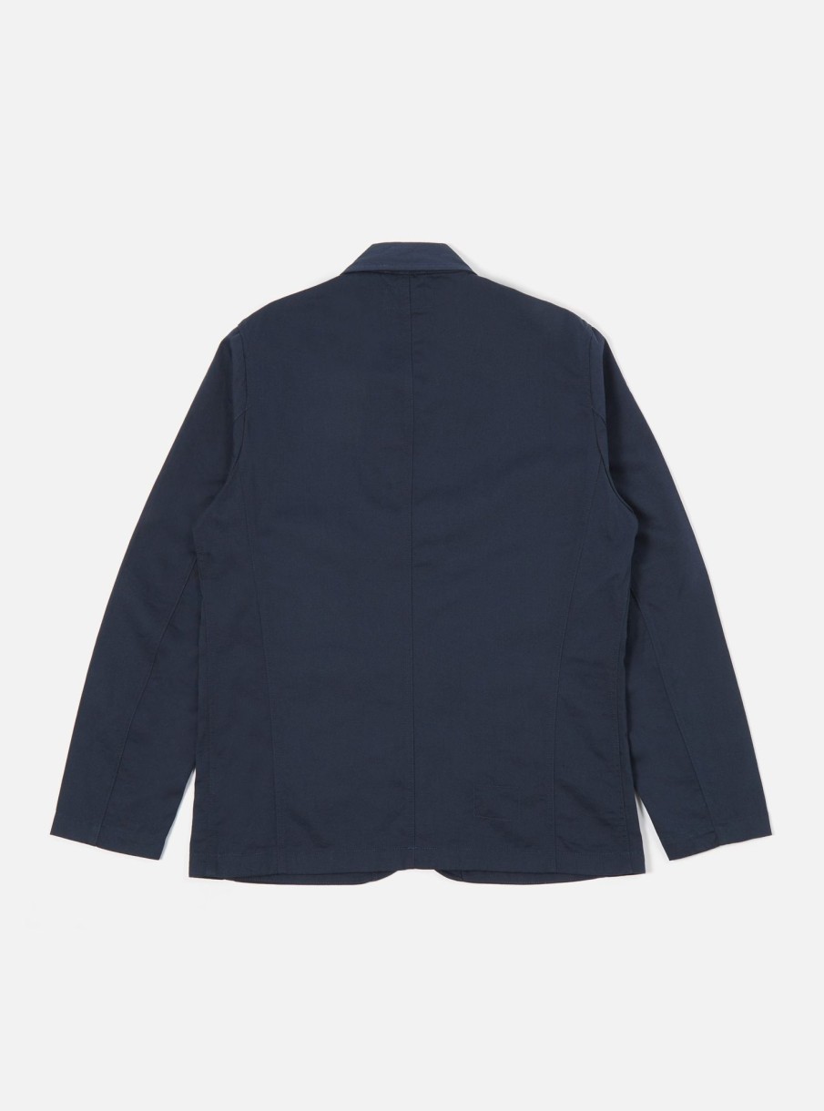 Clearance Universal Works Universal Works Bakers Jacket In Navy Twill