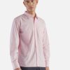 New Universal Works Universal Works Patched Shirt In Pink Stripe Mixed Classics