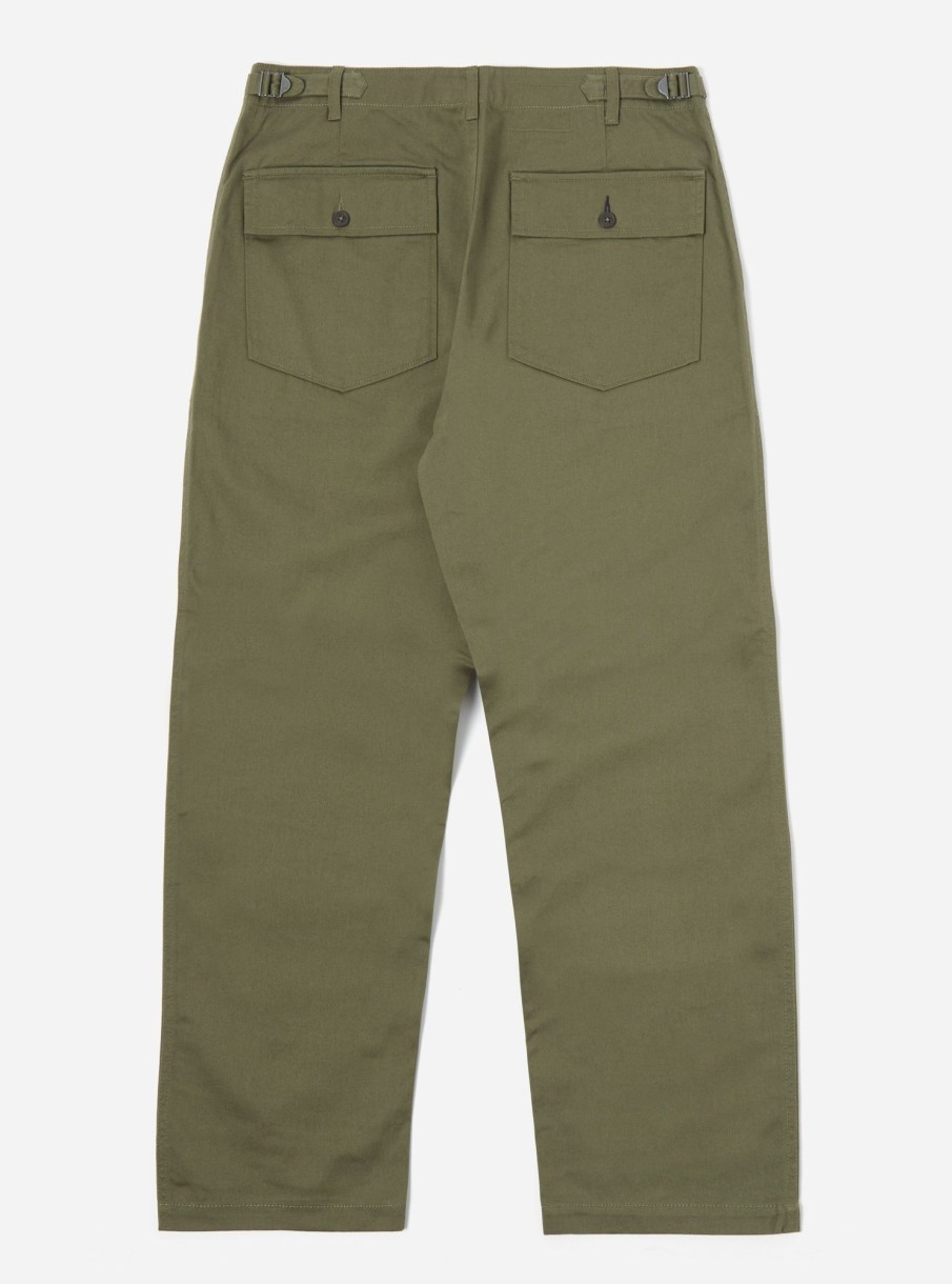 Hot Universal Works Universal Works Fatigue Pant In Light Olive Twill