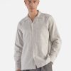 Online Universal Works Universal Works L/S Camp Shirt Ii In Light Olive Delos Cotton