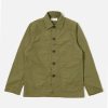 Online Universal Works Universal Works Bakers Jacket In Olive Recycled Poly Tech