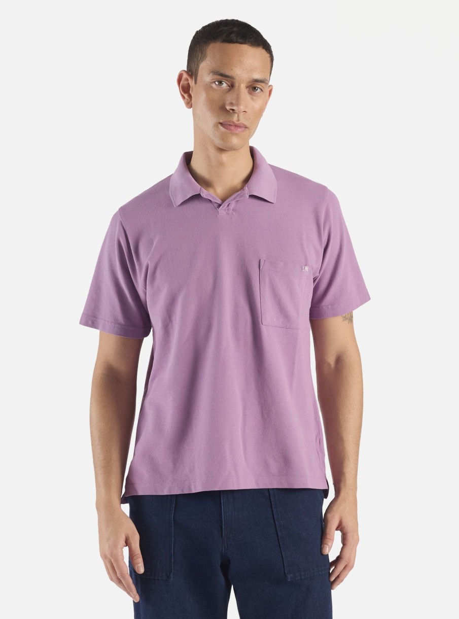 Best Universal Works Universal Works Vacation Polo In Lilac Piquet