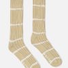 New Universal Works Universal Works Slub Sock In Dark Sand Tie Dye Knit