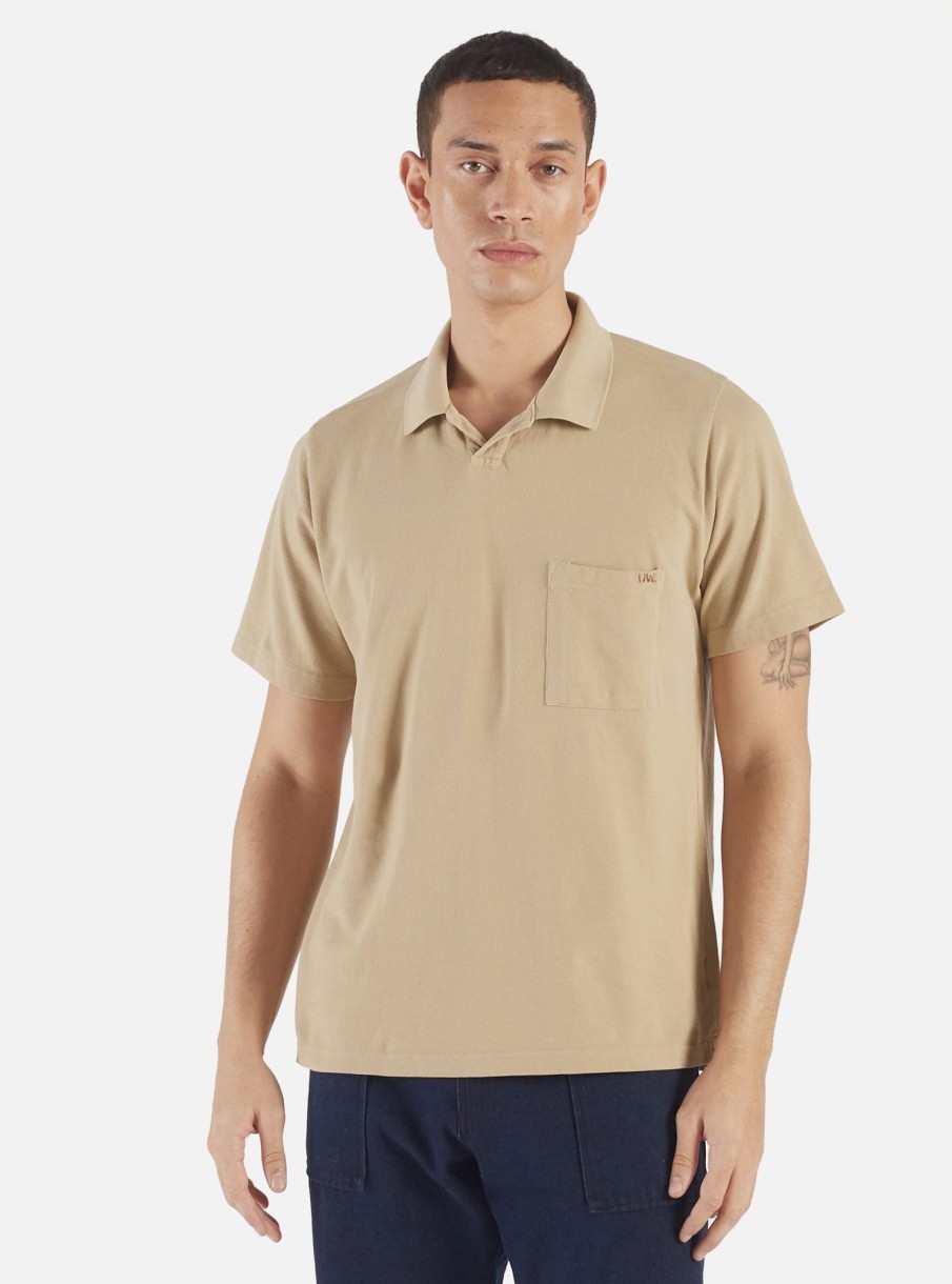 Wholesale Universal Works Universal Works Vacation Polo In Summer Oak Piquet