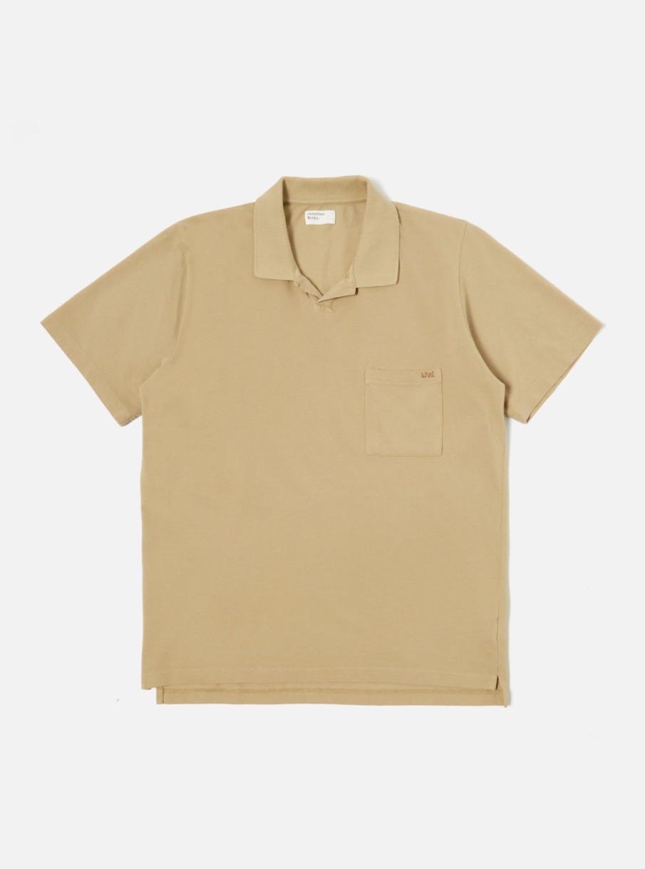 Wholesale Universal Works Universal Works Vacation Polo In Summer Oak Piquet