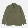 Best Universal Works Universal Works Bakers Jacket In Light Olive Twill