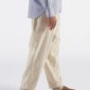 Wholesale Universal Works Universal Works Pleated Track Pant In Ecru Recycled Cotton