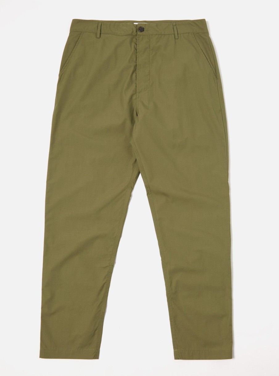 New Universal Works Universal Works Military Chino In Olive Recycled Poly Tech