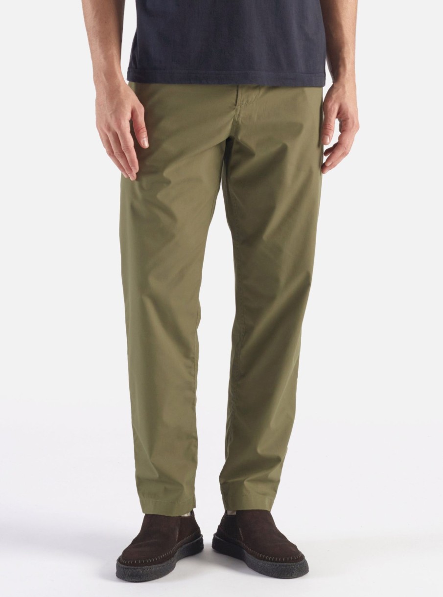 New Universal Works Universal Works Military Chino In Olive Recycled Poly Tech