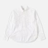 Online Universal Works Universal Works Frill Shirt In White Poplin