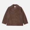 Hot Universal Works Universal Works Peacoat In Brown Melange Melton