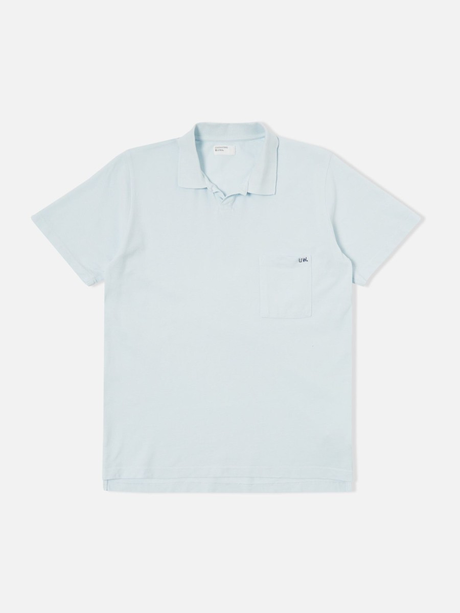 Best Universal Works Universal Works Vacation Polo In Sky Piquet