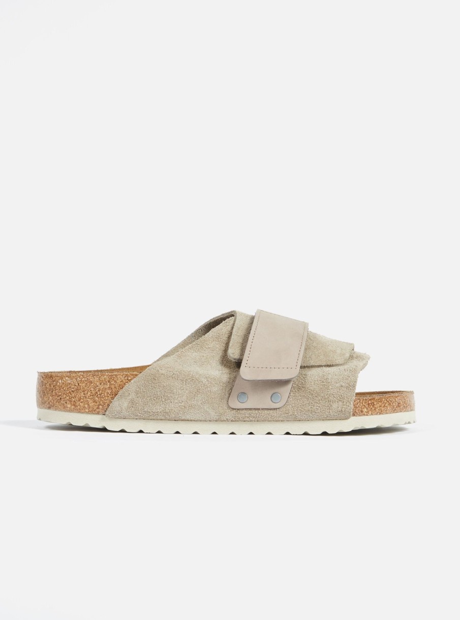 Clearance Universal Works Birkenstock Kyoto In Taupe Nubuck Suede