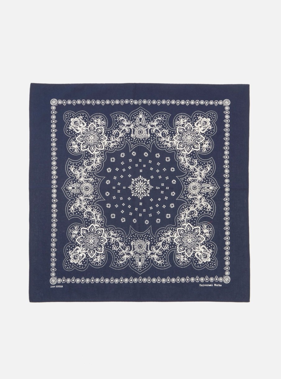 Wholesale Universal Works Universal Works Neckerchief In Navy Classic Bandana