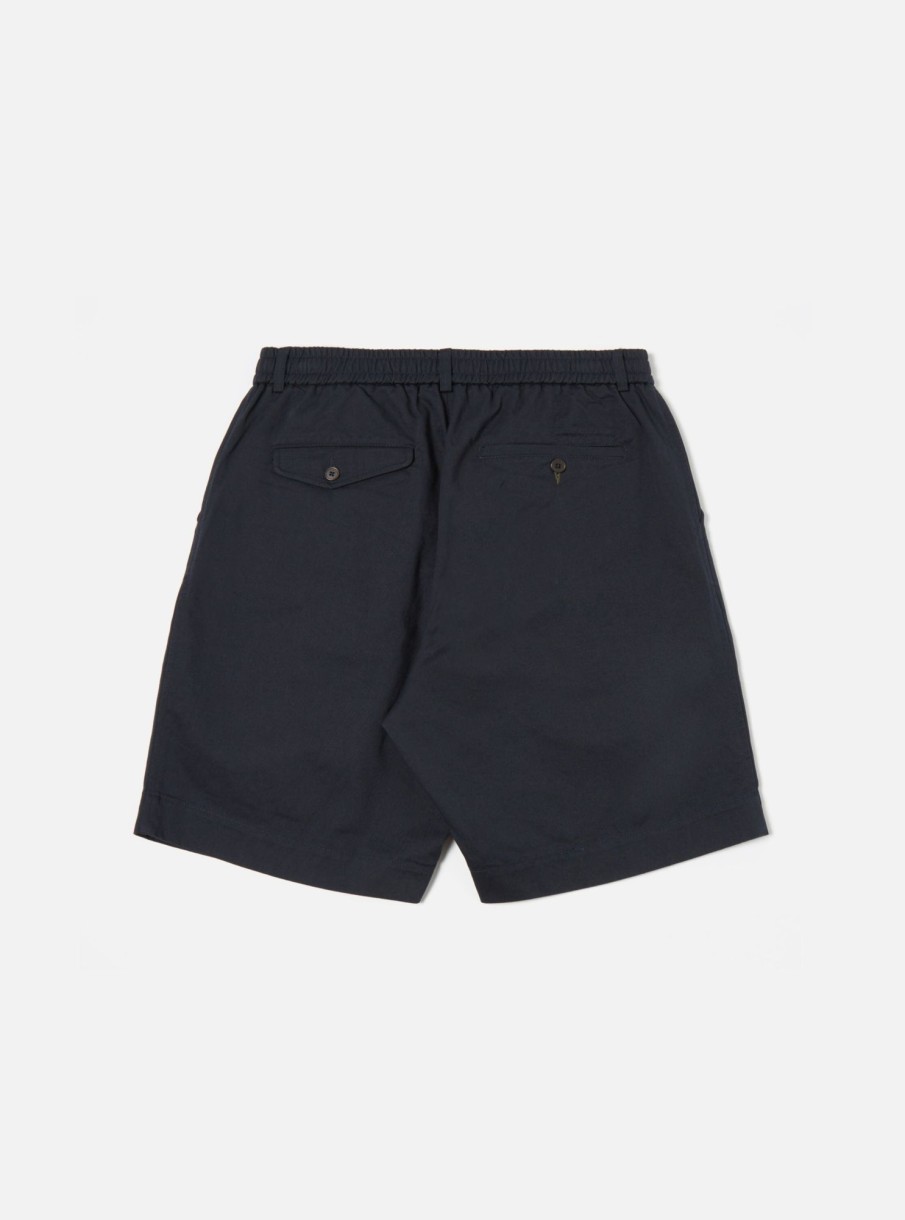 Hot Universal Works Universal Works Pleated Track Short In Navy Twill