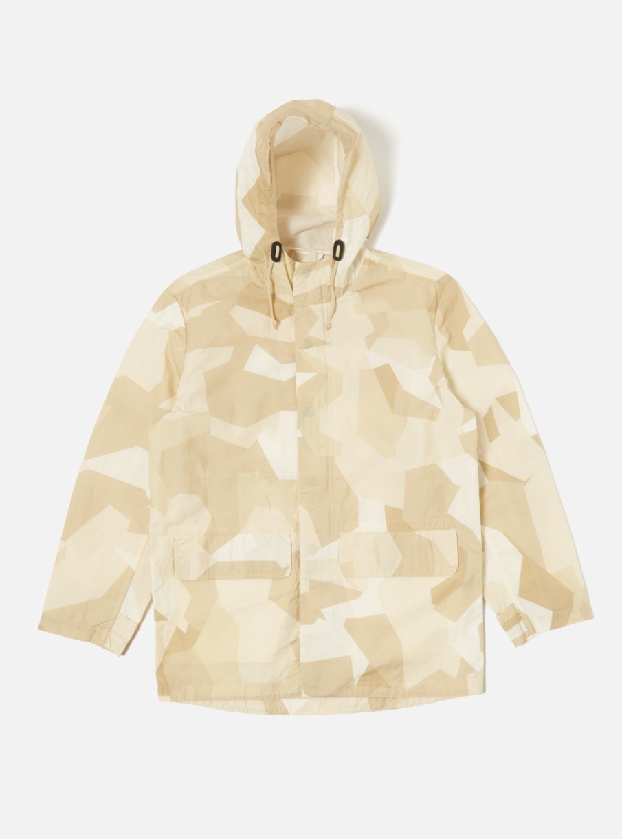 Clearance Universal Works Universal Works Stanedge Jacket In Sand Swedish Camo