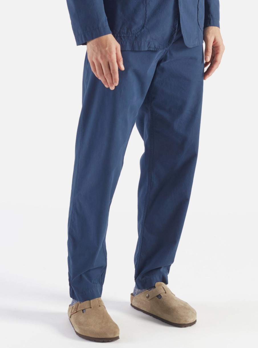 Clearance Universal Works Universal Works Military Chino In Navy Summer Canvas