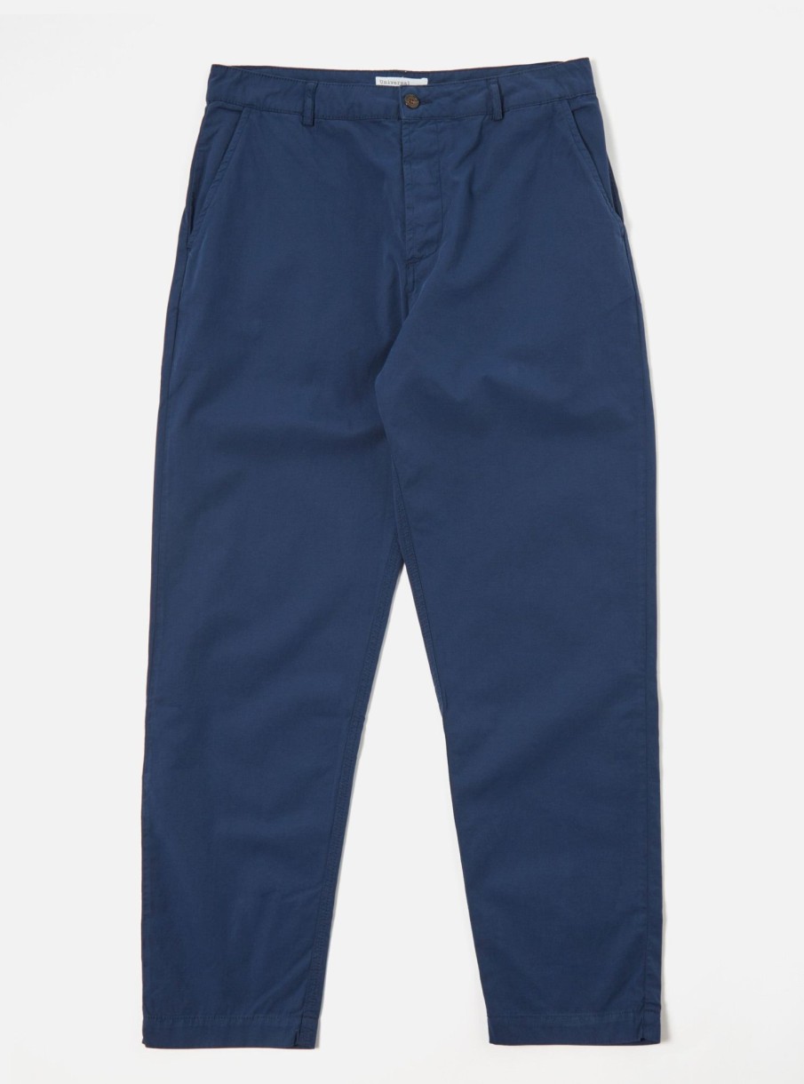 Clearance Universal Works Universal Works Military Chino In Navy Summer Canvas