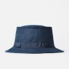 Best cableami® Cableami® Pork Pie Hat In Navy Linen/Cotton Oxford