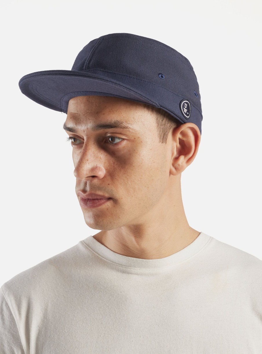 Wholesale Universal Works Universal Works Field Cap In Navy Canvas