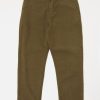 Clearance Universal Works Universal Works Military Chino In Olive Chevron Cotton