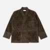 Wholesale Universal Works Universal Works Mixed Kyoto Work Jacket In Black Japanese Print Twill/Cord