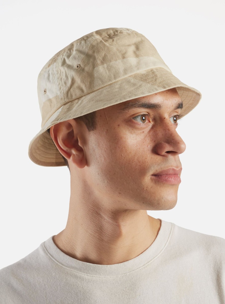 Clearance Universal Works Universal Works Beach Hat In Sand Swedish Camo