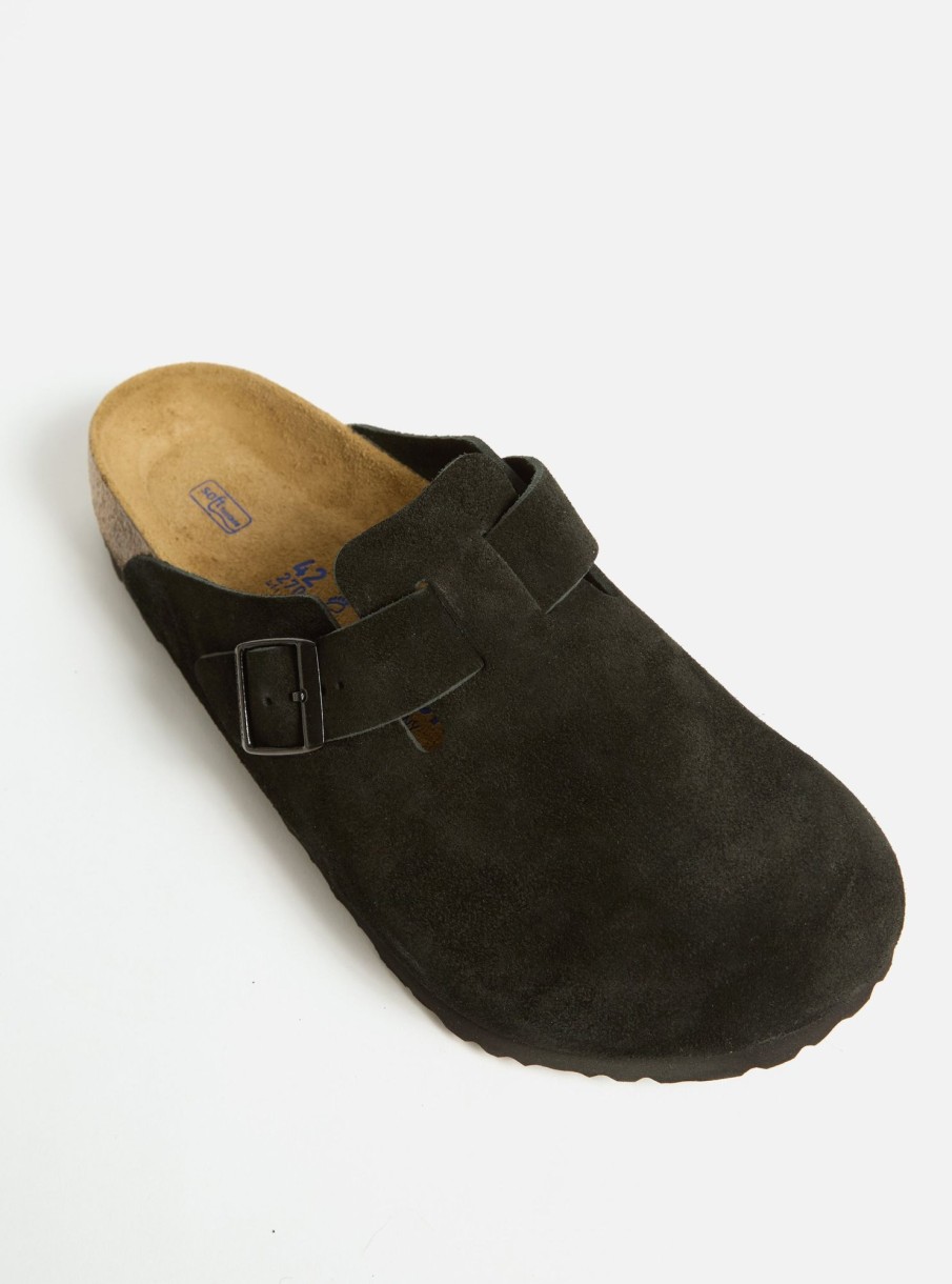 Best Birkenstock Birkenstock Soft Footbed Boston In Black Suede