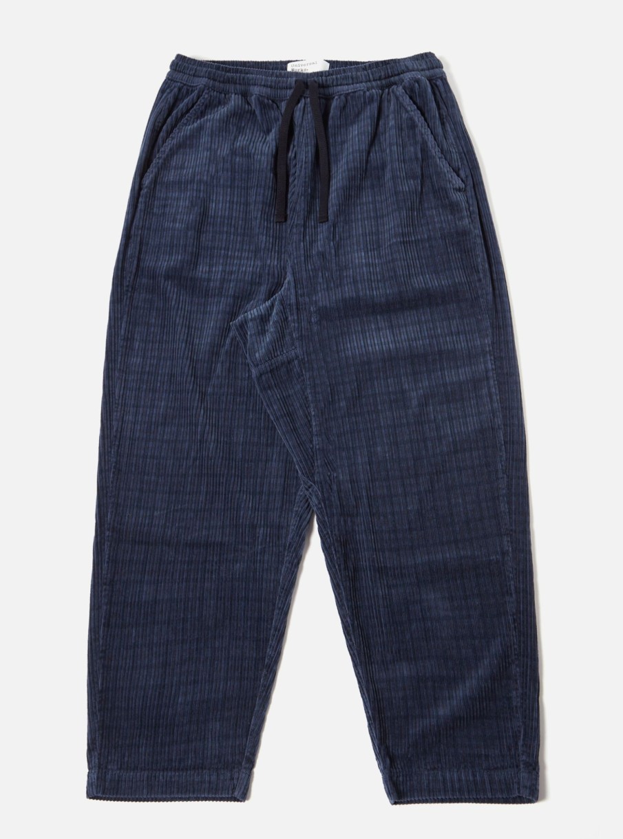 Online Universal Works Universal Works Braga Pant In Navy Houndstooth Cord