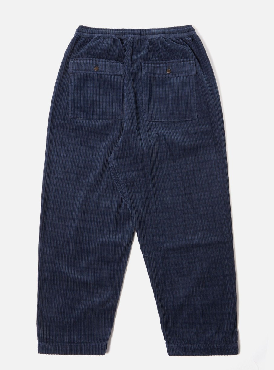 Online Universal Works Universal Works Braga Pant In Navy Houndstooth Cord