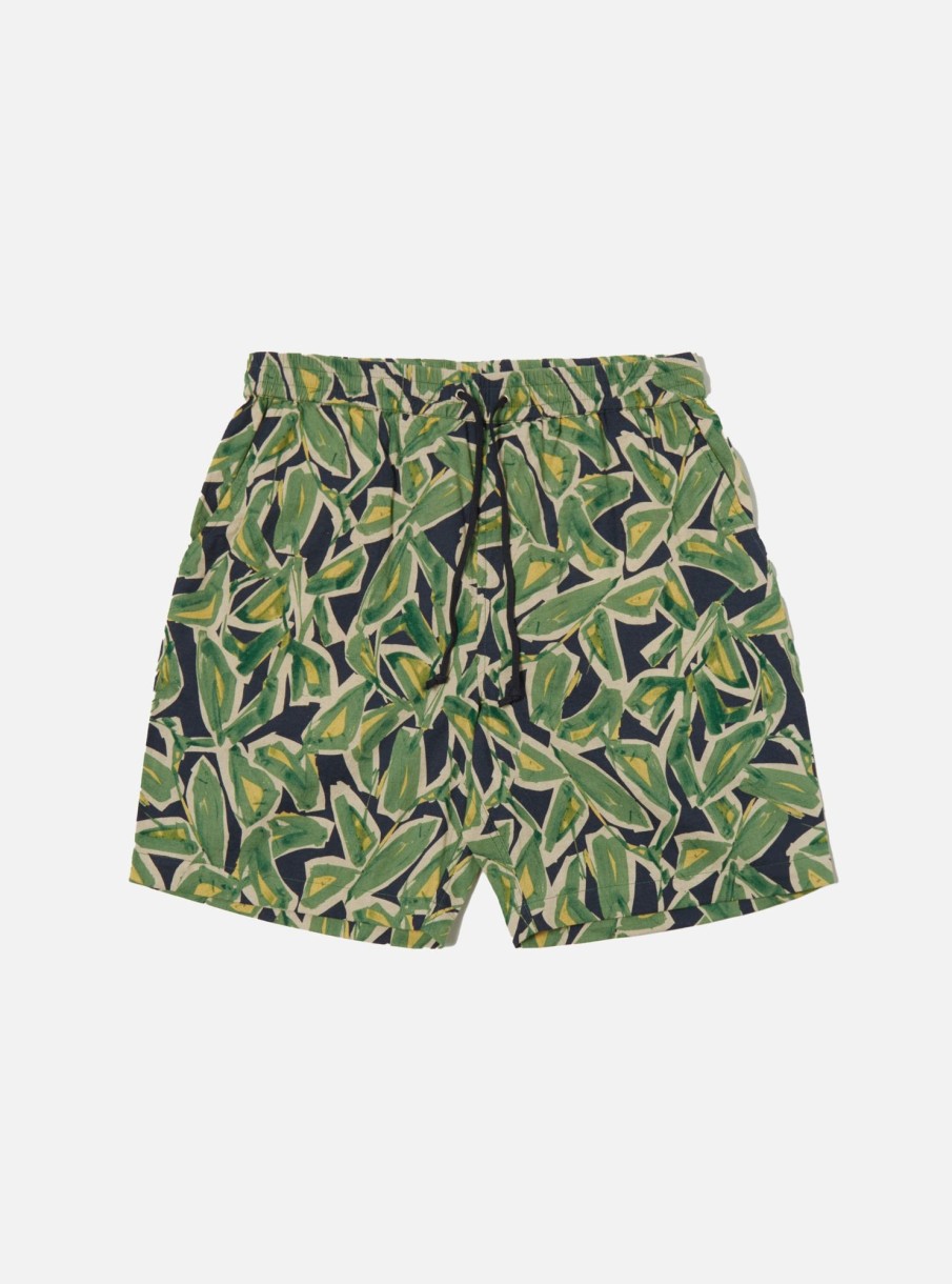 Wholesale Universal Works Universal Works Beach Short In Navy Artist Flower Lincot