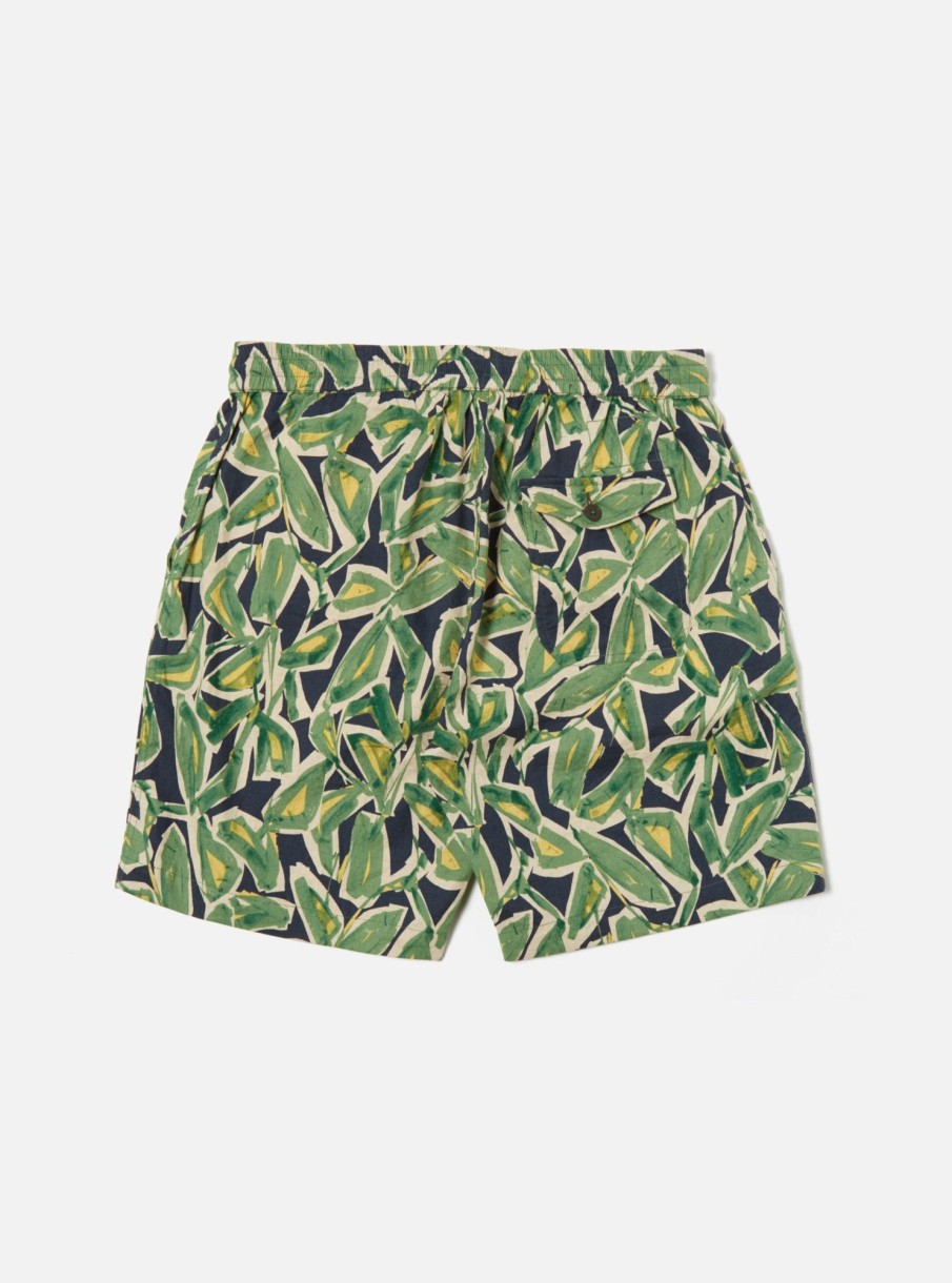 Wholesale Universal Works Universal Works Beach Short In Navy Artist Flower Lincot