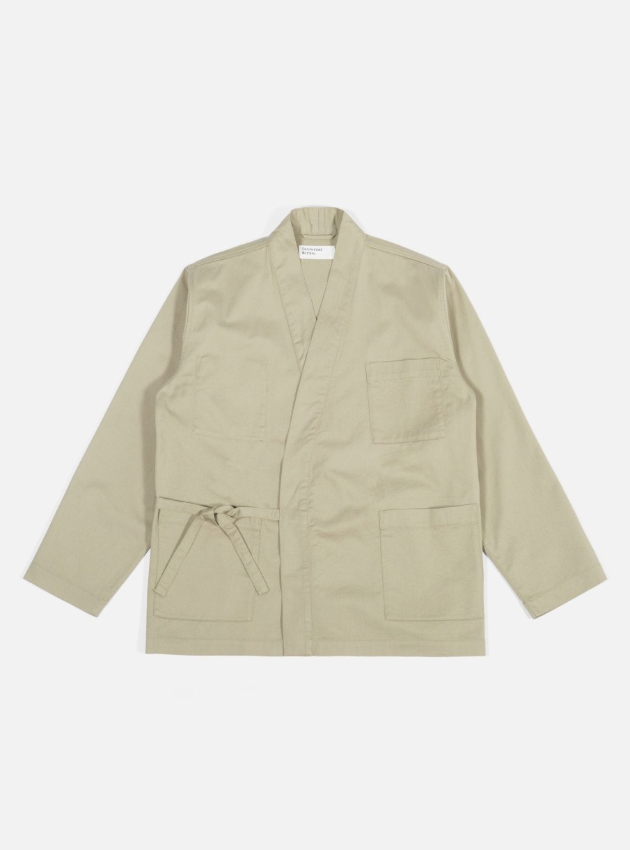 Wholesale Universal Works Universal Works Kyoto Work Jacket In Stone Twill