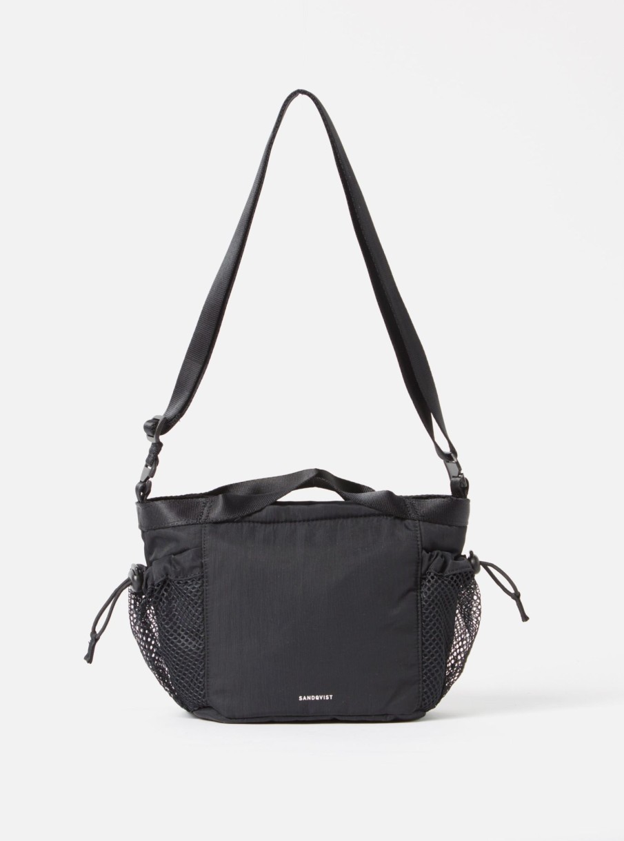 Hot Sandqvist Sandqvist 'Stevie' Crossbody Bag In Black Recycled Nylon