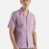 Clearance Universal Works Universal Works Road Shirt In Lilac Tile 2 Cotton